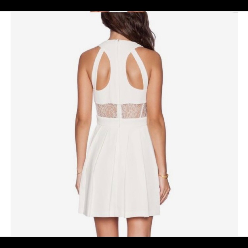 BCBGeneration. NWT. Whisper white party dress.
